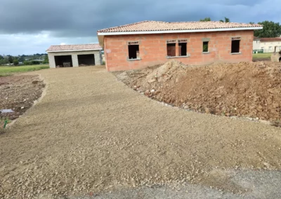 préparation allée principale